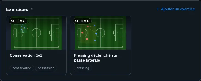 Exercices rattachés à la prochaine séance, en tuiles